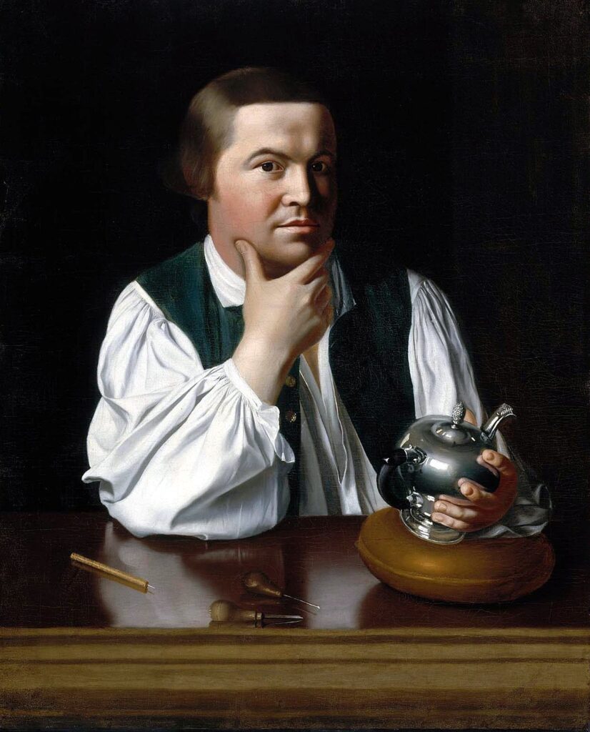 John Singleton Copley, Portrait of Paul Revere. c. 1768–1770, Museum of Fine Arts, Boston